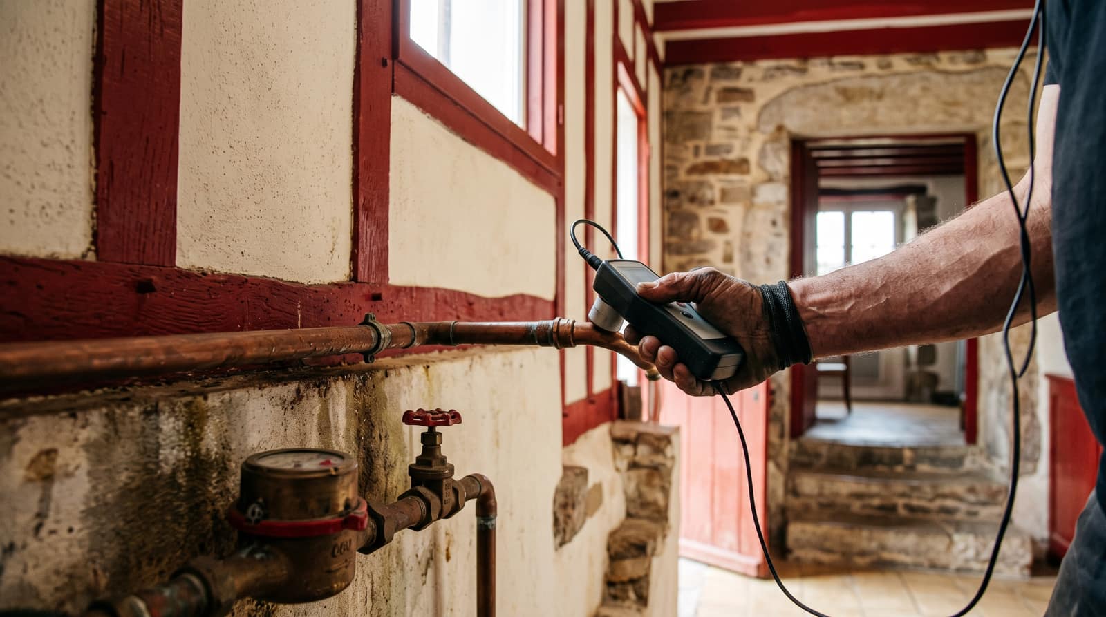 L'eau chaude met du temps à venir : le circuit perd peut-être quelque part